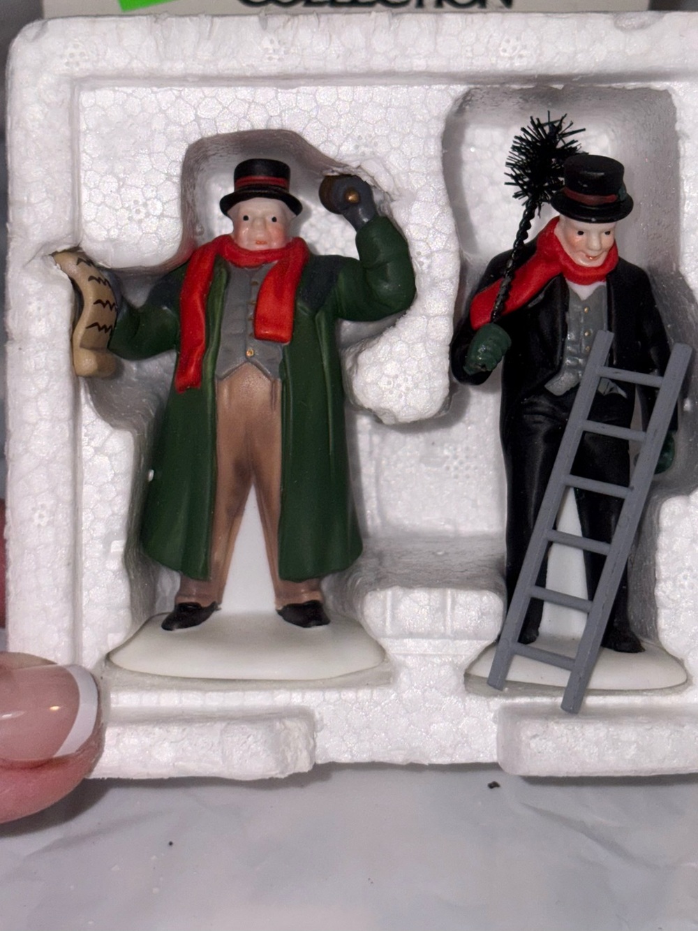 Department 56 Heritage Village Collection set Town Crier Chimney Sweep
